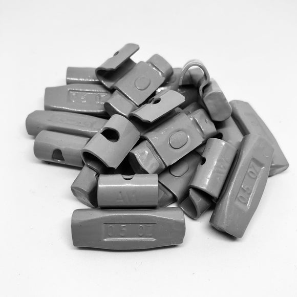 Tire Balancing Alloy Wheel Weights Type AW Clip On .50 oz 50 PCs