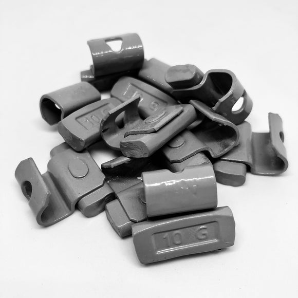 Clip On Tire/Wheel Balancing Weights Type FN 10 grams pieces 50 ct.