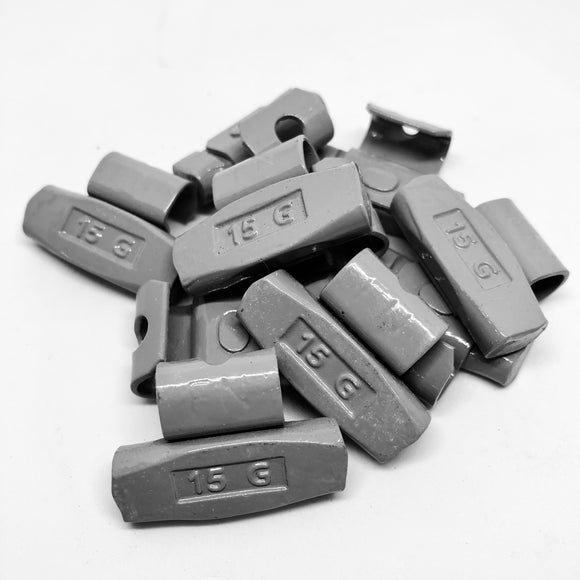 Clip On Tire/Wheel Balancing Weights Type FN 15 grams pieces 50 ct.